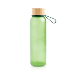 Butelka ze szkła matowego o pojemności 500 ml, z silikonowym uchwytem / Atlântida