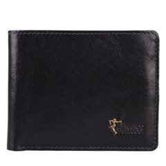 Portfel męski skórzany BELLUCCI M10 Czarny - min. zamówienie 20 / 50 / 100 szt.