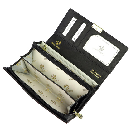 Portfel damski skórzany PELLUCCI LS-106 czarny