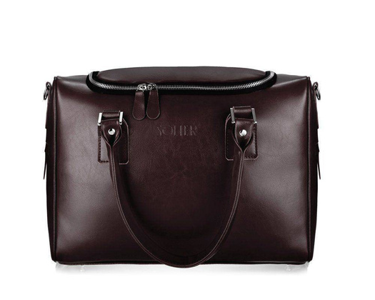 Skórzana torba weekendowa Dratford SL27 ciemny brąz - min. zamówienie 20 / 50 / 100 szt.