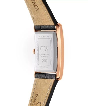 ZEGAREK DAMSKI DANIEL WELLINGTON Bound Black Crocodile Rose Gold 24mm DW00100698 + BOX