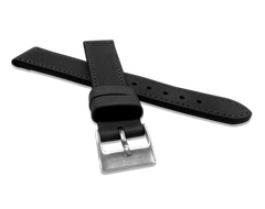 LAVVU Czarny szyty pasek SPORT z luksusowej skóry Top Grain - 19