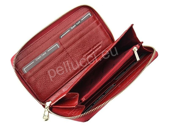 Portfel damski skórzany PELLUCCI FS-119 Niebieski