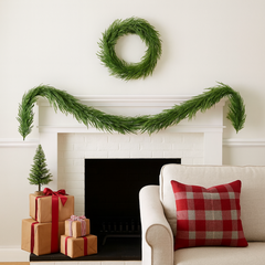 Girlanda świąteczna 180 cm, długa zielona sztuczna choina jak żywa WSN32