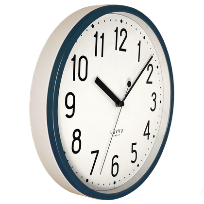 LAVVU Granatowy zegar PASTELS SWEEP - 3 LATA GWARANCJA ⌀29,5cm