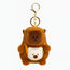 Brelok do kluczy pluszowa piszcząca Kapibara z torebką, LOSOWY KOLOR BRL387