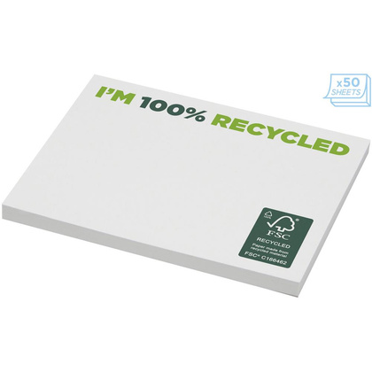 Karteczki samoprzylepne z recyklingu o wymiarach 100 x 75 mm Sticky-Mate®