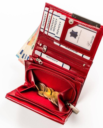 Portfel damski skórzany RD-02-GCL-4 RED