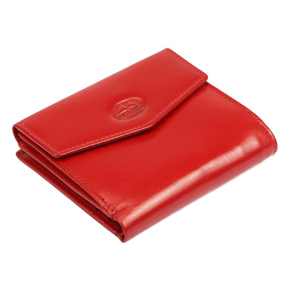 Portfel skórzany damski 853-47 RFID Czerwony