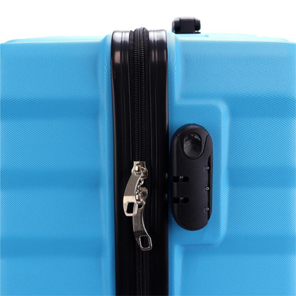 Zestaw z trzech walizek i kuferka W6007#14 14/20/24/28 magnolia KEMER