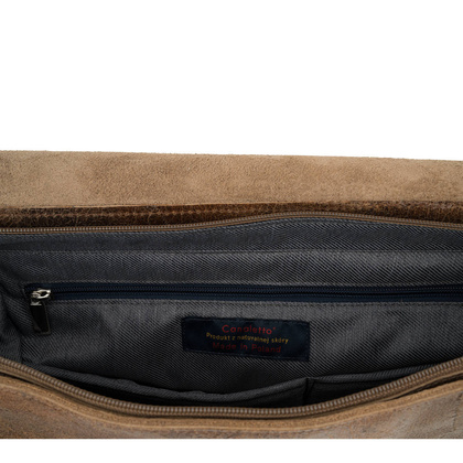 Męska torba skórzana Canaletto A4 vintage – elegancja i funkcjonalność TM245s227