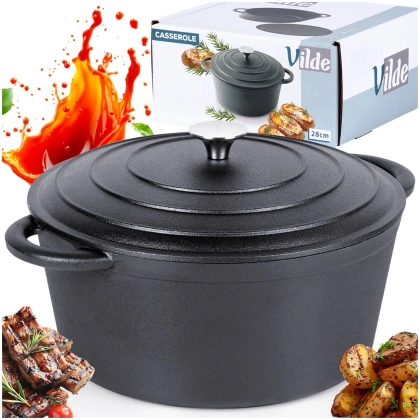 Garnek z pokrywką żeliwny CAST LINE 28 cm, 5,9 l