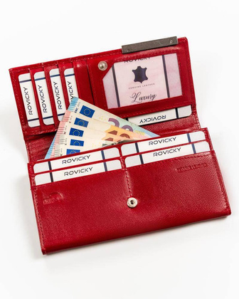 Portfel damski skórzany RD-23-GCL-4 RED