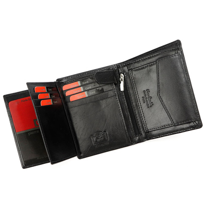 Portfel męski skórzany PIERRE CARDIN YS604 326 Czarny