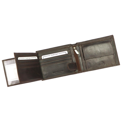 Portfel męski skórzany PELLUCCI ADL02-N992-VT Brązowy