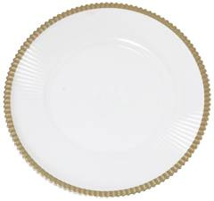 Podtalerz przezroczysty ze złotym rantem