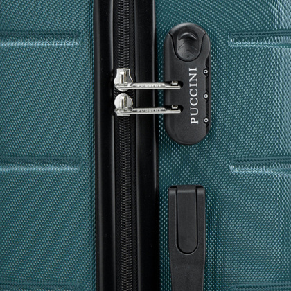 Duża walizka PUCCINI ALICANTE ABS024A 5 Zielona