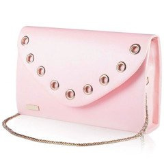 Kopertówka damska z łańcuszkiem KEMER SOLIER F21 Pudrowy Róż - min. zamówienie 20 / 50 / 100 szt.