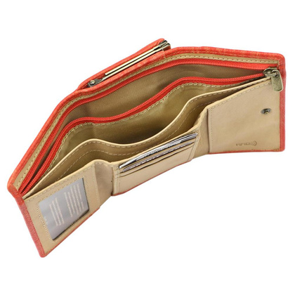 Portfel damski skórzany PELLUCCI 0579-50 RFID czerwony