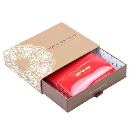 Portfel damski skórzany Mato Grosso 0614-402 RFID czerwony