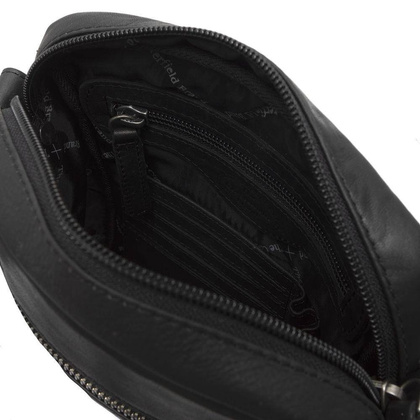 Torba na ramię skórzana Czarna - min. zamówienie 20 / 50 / 100 szt.