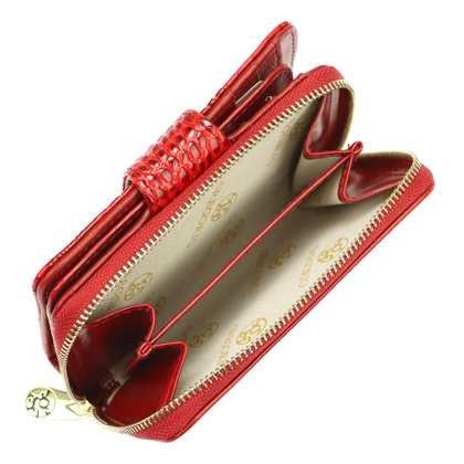 Portfel damski skórzany PELLUCCI AL-115 czerwony