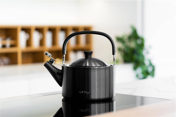 Czajnik 1,5l z gwizdkiem Diamante grafitowy matowy 28197