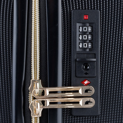 Mała kabinowa walizka PUCCINI LOS ANGELES ABS017C 1 Czarna