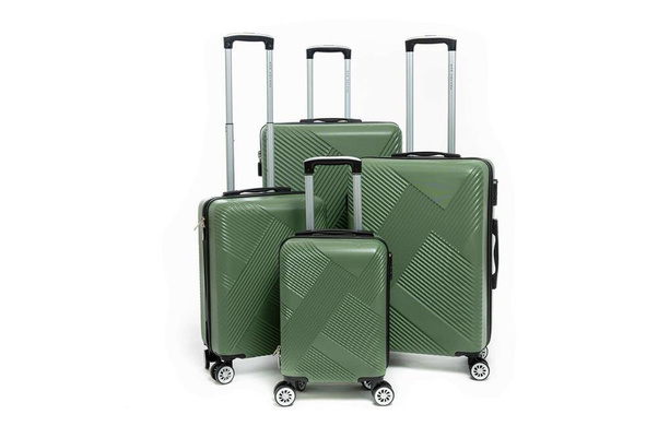 LYS Paris Cali Średnia twarda zielona walizka na kółkach 66 cm