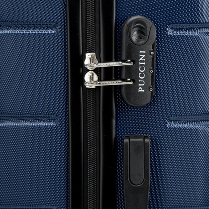 Duża walizka PUCCINI ALICANTE ABS024A 7A Granatowa