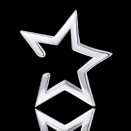 MINET Srebrna nausznica EAR CUFF STAR