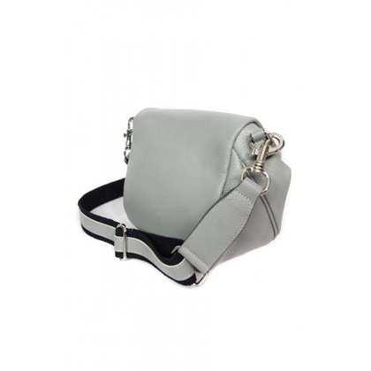 Listonoszka ,chlebak ,nerka Vera Pelle szeroki pasek ,pojemna A5 Szara VP591G