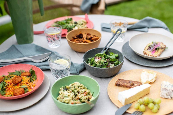 Zestaw 4 talerzy Club 220m Nature Leaf Green 5006703