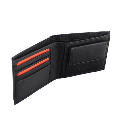 Portfel męski skórzany PIERRE CARDIN TILAK32 8805 Czarny / Niebieski
