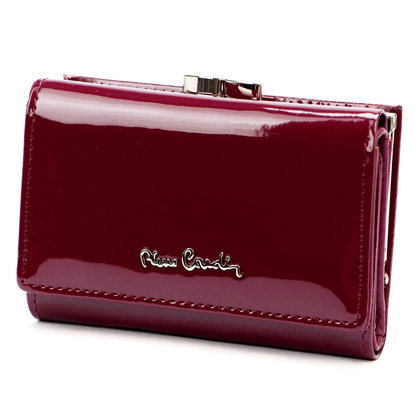 Portfel damski skórzany PIERRE CARDIN 07 SHINY 117 Beżowy