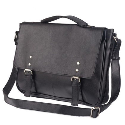 Torba męska na ramię KEMER SOLIER S31 Czarna - min. zamówienie 20 / 50 / 100 szt.