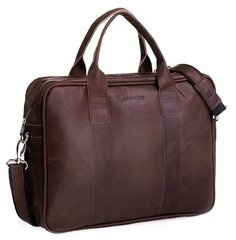 Ciemnobrązowa męska torba na ramię BRØDRENE BL01 Kolor wnętrza: Czarny - min. zamówienie 20 / 50 / 100 szt.