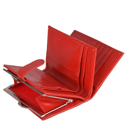 Portfel damski skózrany czerwony KEMER P13-60-S3-189 - min. zamówienie 20 / 50 / 100 szt.