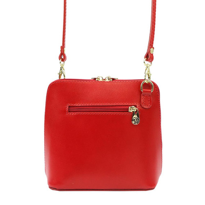 SKÓRZANA TOREBKA 1702 VP KEMER czerwony