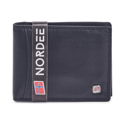 Portfel męski skórzany GW-03 RFID Czarny