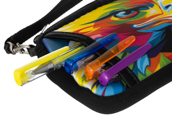 Etui kolorowe piórnik portmonetka dla dzieci