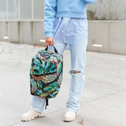 Plecak-torba podróżna z uchwytem na walizkę