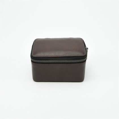 Pudełko na zegarki podróżne Stackers dwukomorowe brązowe