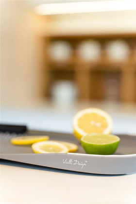 Dwustronna deska do krojenia Livio szara 8357