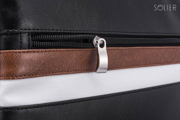 Lekka Torba Miejska na Ramię Messenger by Solier - 5 KOLORÓW - min. zamówienie 20 / 50 / 100 szt.