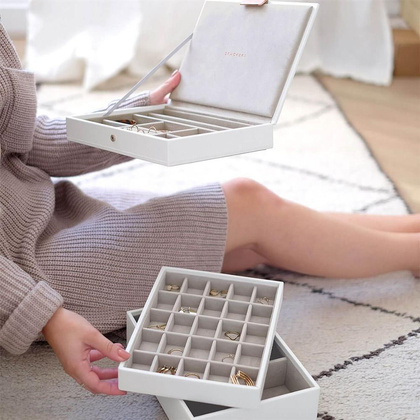 Szkatułka na biżuterię Stackers potrójna classic edycja Rose Gold