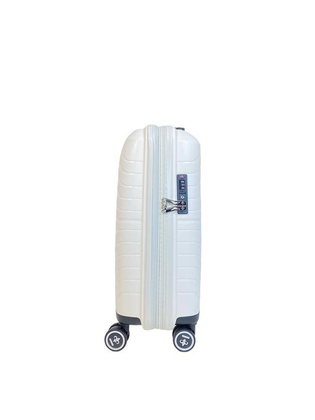 LYS Paris Salvador Mała twarda biała walizka kabinowa na kółkach 55 cm