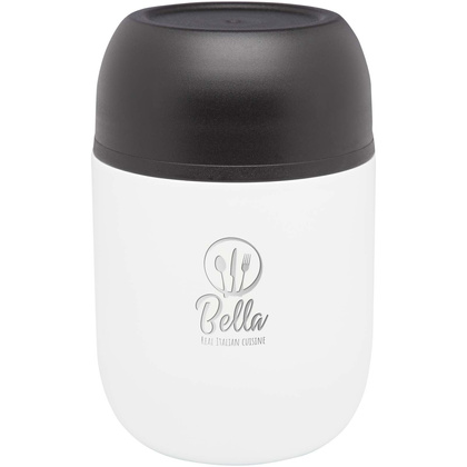 Supo dwuścienny pojemnik śniadaniowy ze stali nierdzewnej z recyklingu o pojemności 480 ml