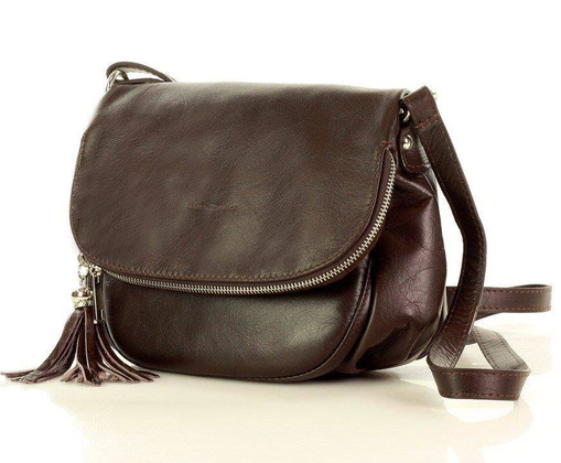 Listonoszka damska skórzana MARCO MAZZINI - Agnese Elegant brąz caffe - min. zamówienie 20 / 50 / 100 szt.