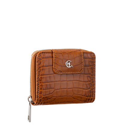 Skórzany portfel damski croco Canaletto z naturalnej skóry licowej PD1023s262 RFID